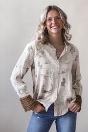 Cowgirl Sketch Blouse
