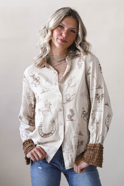 Cowgirl Sketch Blouse