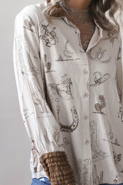 Cowgirl Sketch Blouse