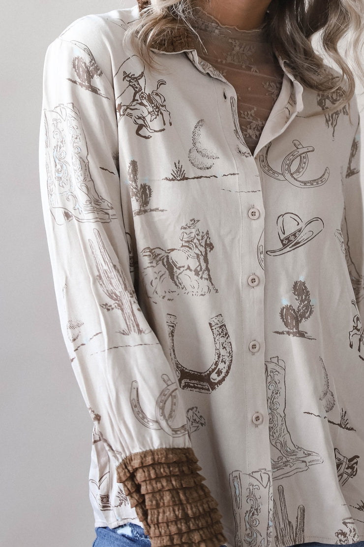Cowgirl Sketch Blouse