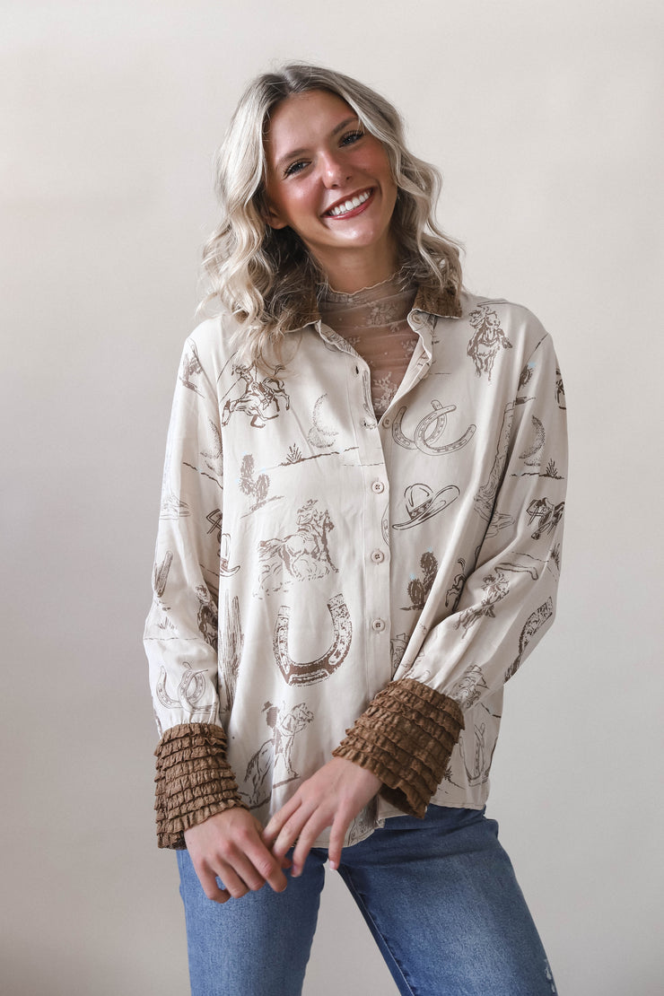 Cowgirl Sketch Blouse