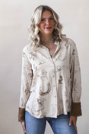Cowgirl Sketch Blouse