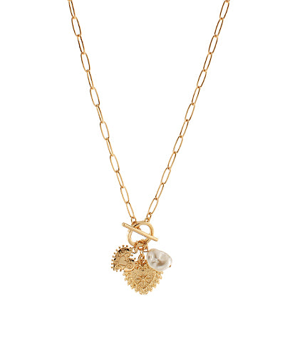 Heart & Pearl Necklace