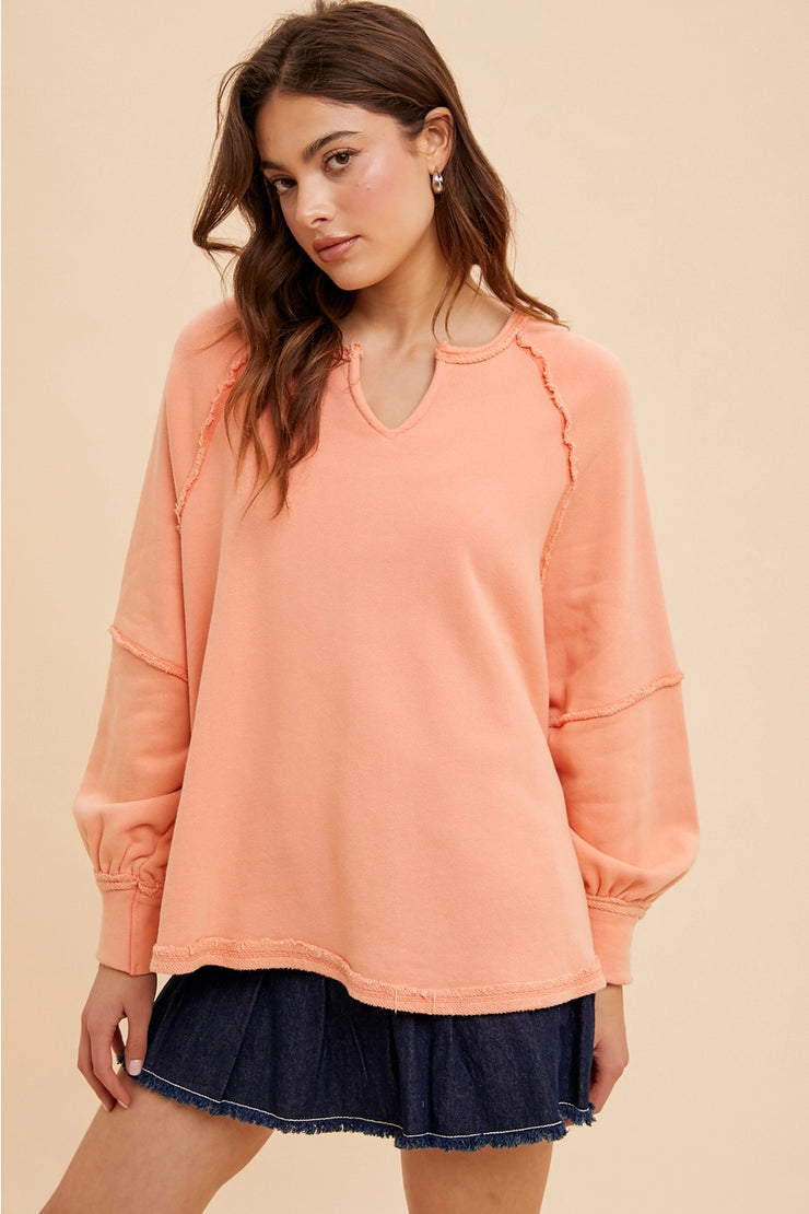 Peachy Dolman Sweatshirt