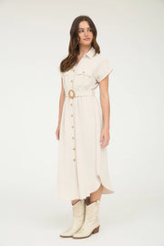 Beige Dreams Midi Dress