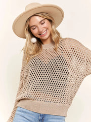 Crochet Net Sweater