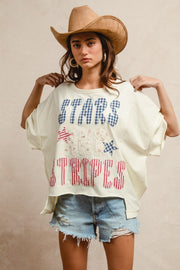 Stars & Stripes PAtchwork Tee