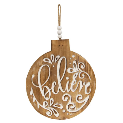 Believe Ornament Sign
