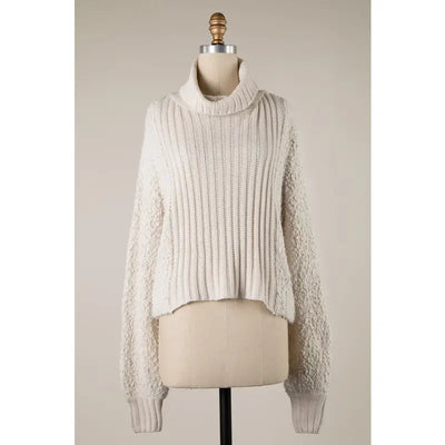 Beige  turtleneck Sweater
