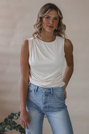 Ivory Cinched Tank