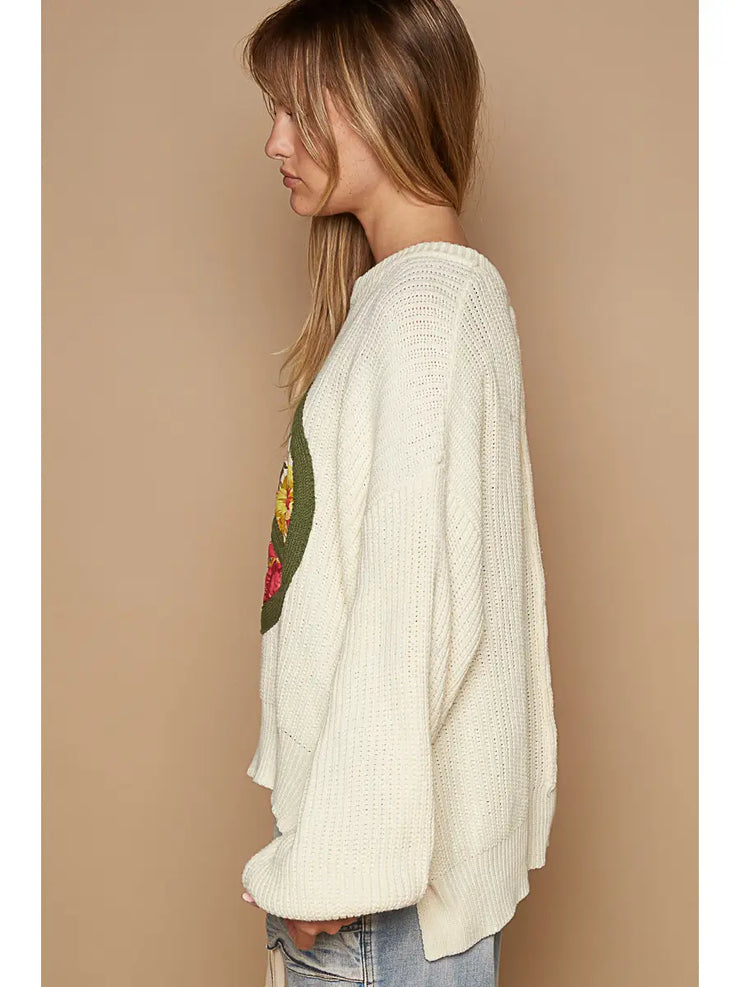 Wildflower Peace Sweater