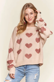 Fluffy Heart Sweater