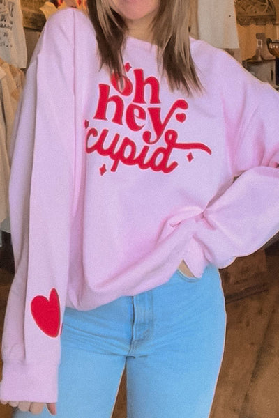 Oh Hey Cupid Pink Sweatshirt