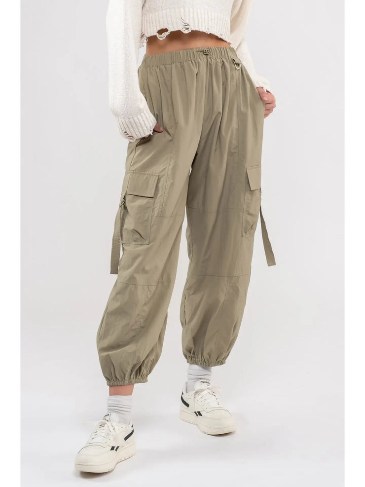 Ryann Olive Cargo Joggers