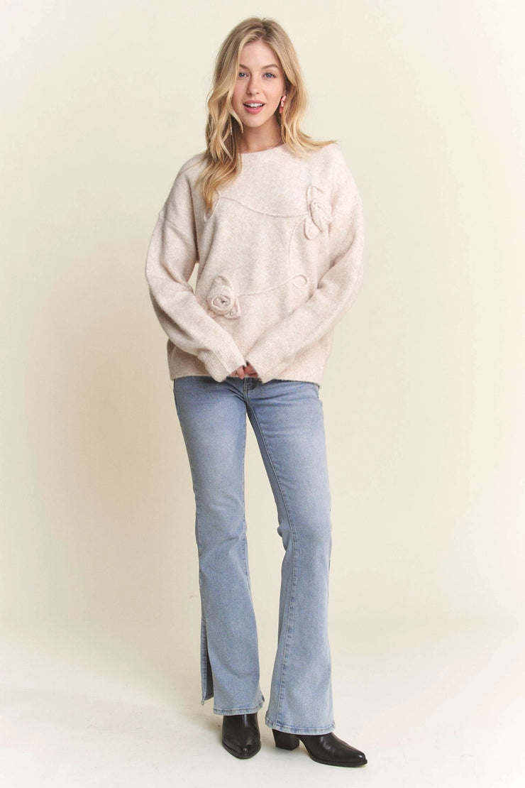 Ivory Rose Sweater