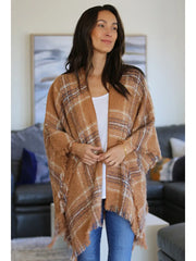 Plaid Poncho