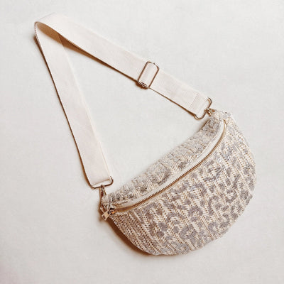 Silver Leopard Bumbag