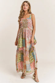 Smocked Boho Maxi Dress