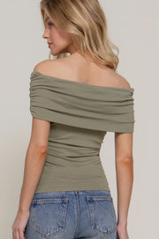 Olive Drape Tee