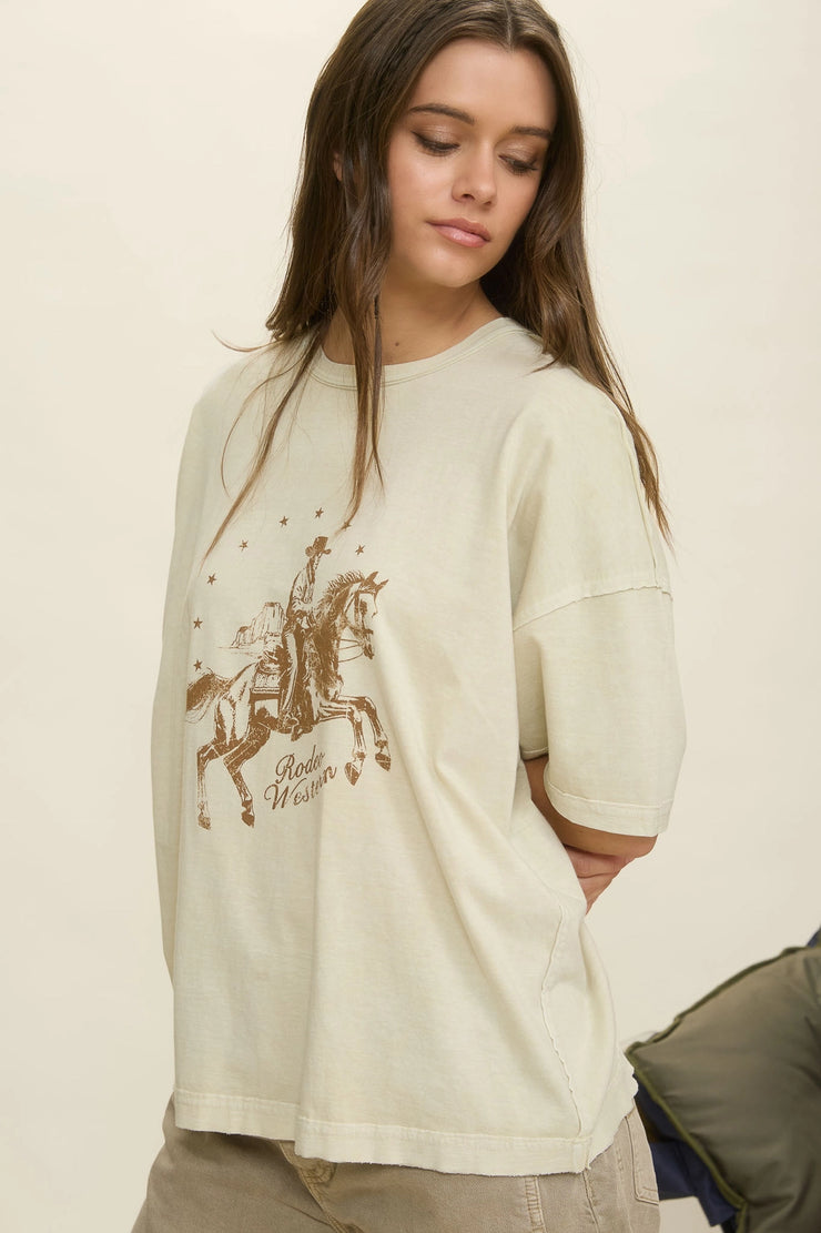 Rodeo Western Boxy Blouse
