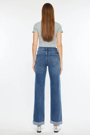 High Rise True Straight Jeans