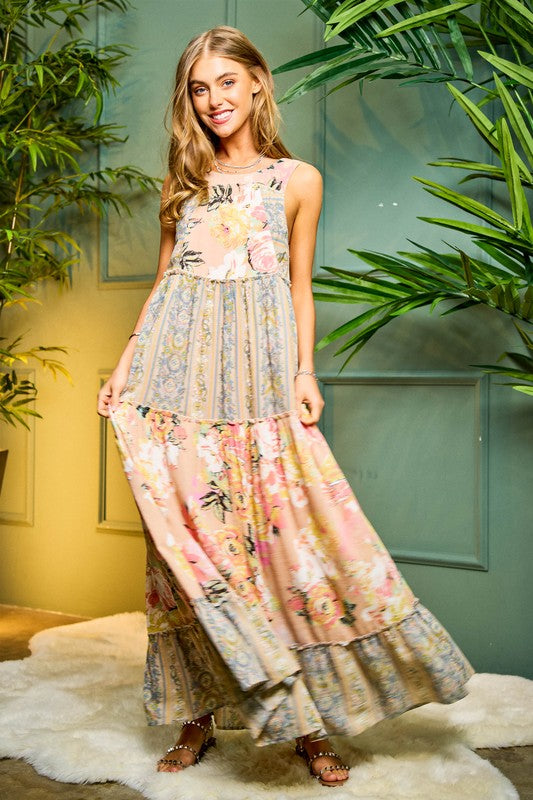 Oakley Rose Floral Maxi Dress