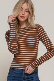 Cinnamon Stripe Tee