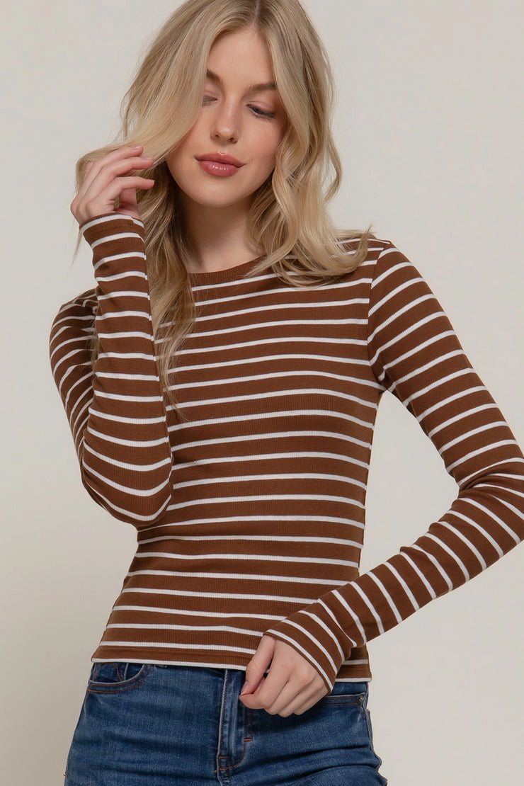 Cinnamon Stripe Tee