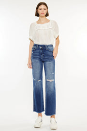 90's Criss Cross Straight Denim