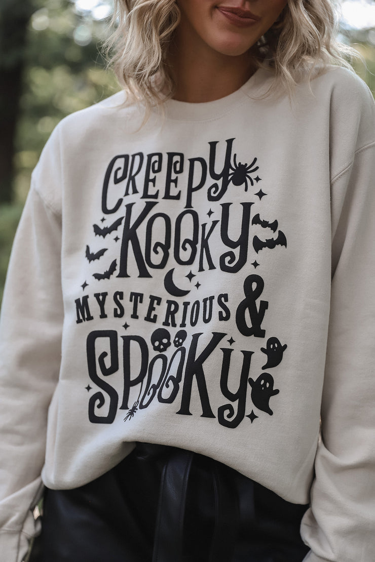 Creepy Kooky Tan Sweatshirt