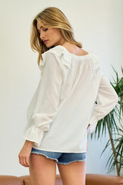 Penny White Blouse