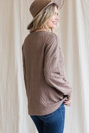 Tyra Mocha Sweater