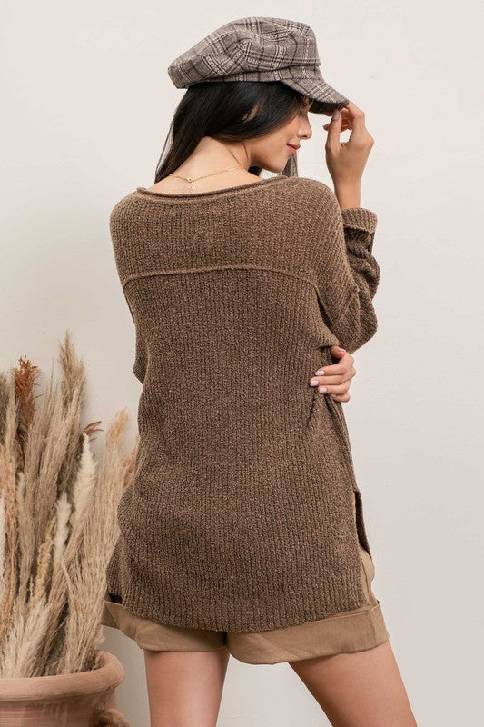 Shawn Mocha Sweater