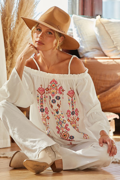 Bella Embroidered Blouse