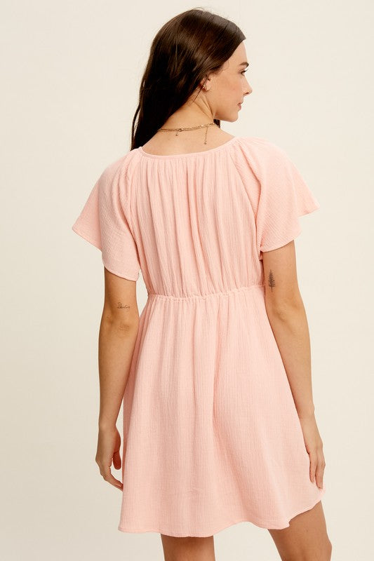 Danielle Peachy Pink Dress