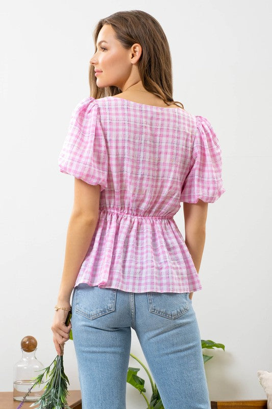 Oakley Gingham Blouse