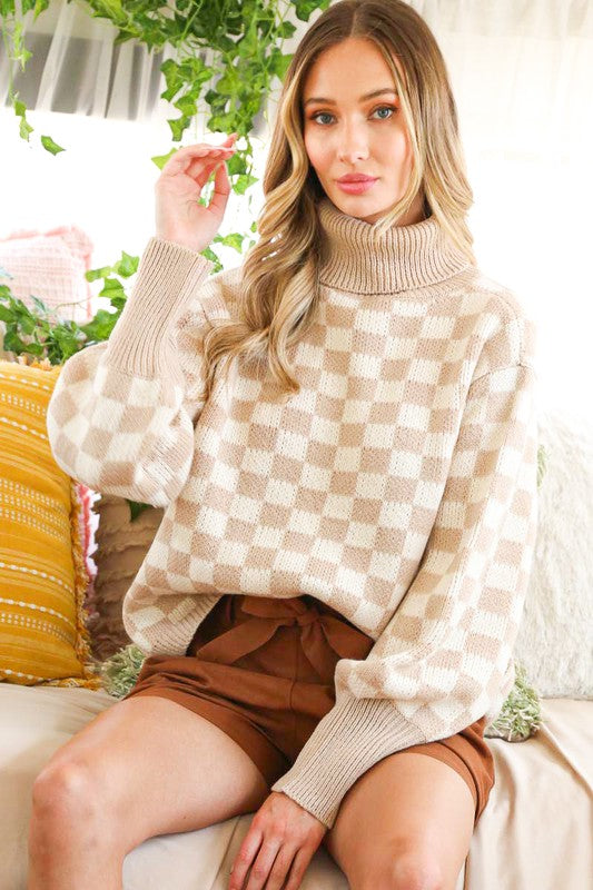 Chessa Checkered Sweater