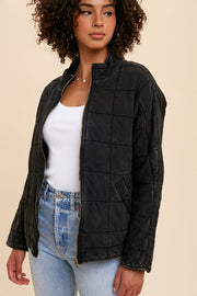 Piper Black Quilted Jacket