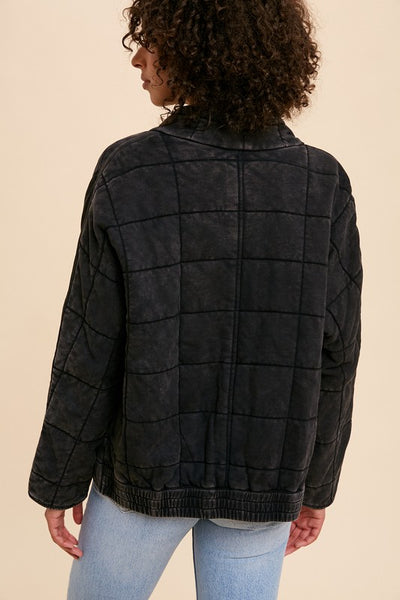 Piper Black Quilted Jacket