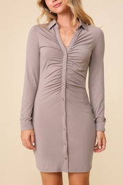 Dusty Ruched Dress