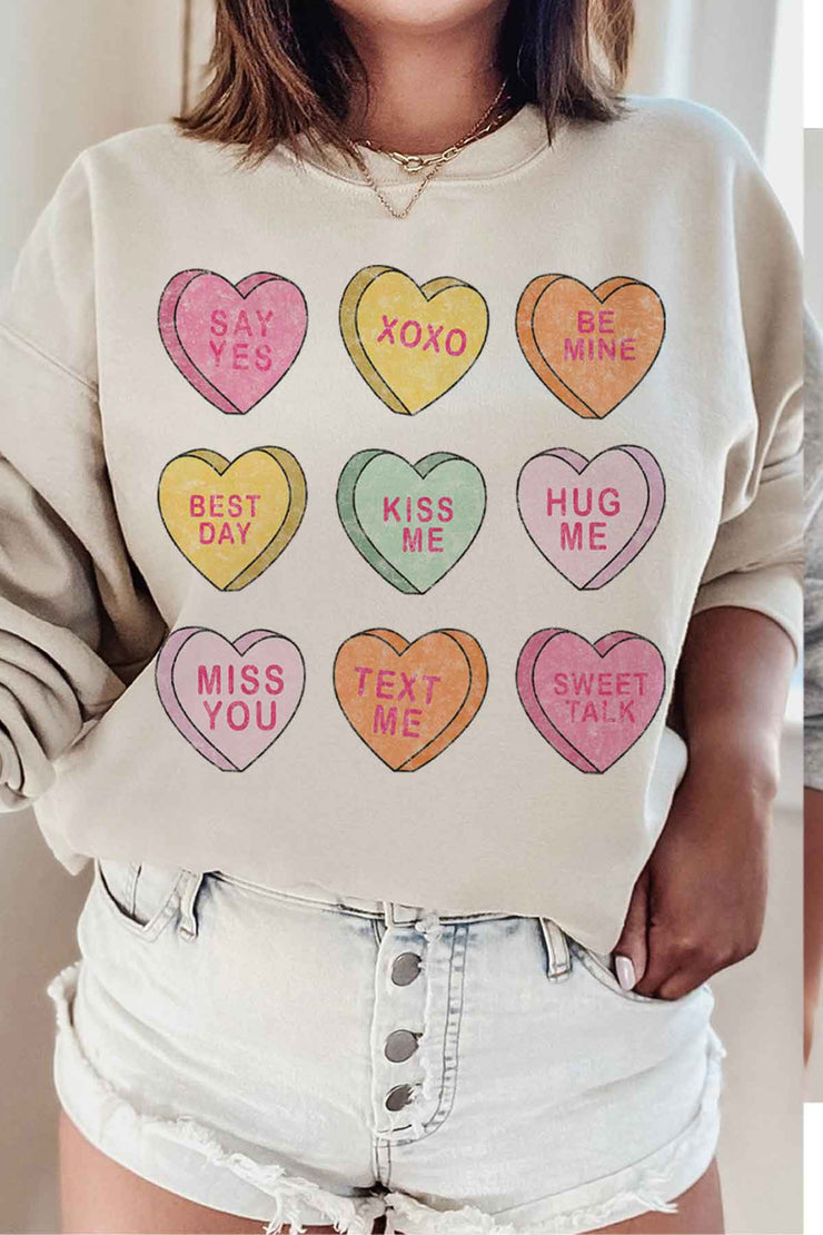 Conversation Heart Sweatshirt