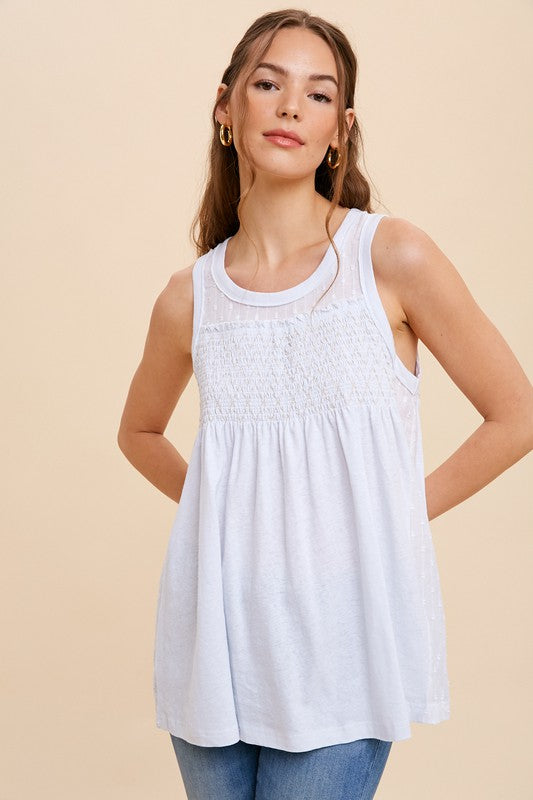 Penny Smocked Tank