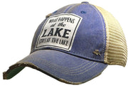 What Happens At The Lake Baseball Hat