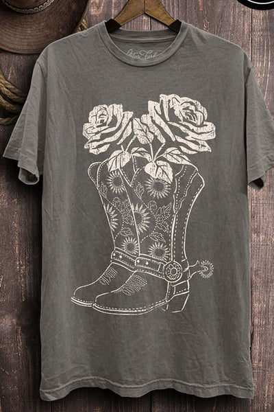 Boots & Roses Tee