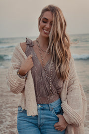 Asher Cream Crochet Sweater