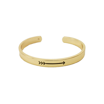 Gold Arrow Cuff Bracelet