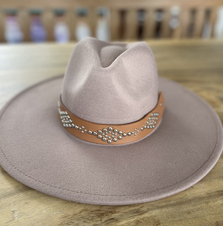 Tyler Taupe Banded Rancher Hat