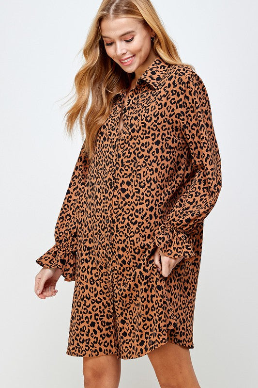 Dana Leopard Dress