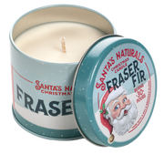 Santa Tin Candle