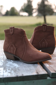 Out West Camel Bootie